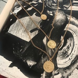 Trendy 3 Coin Necklace